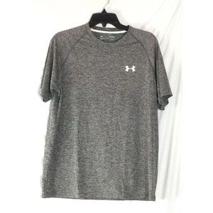 Under Armour Men’s Shirt Loose Heat Gear Short Sleeve Gray Size M Preowned Flaw